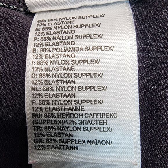 The‎ North Face Cropped Leggings Women's S Flared Black Blue Pattern Vapor Wick - Picture 5 of 11